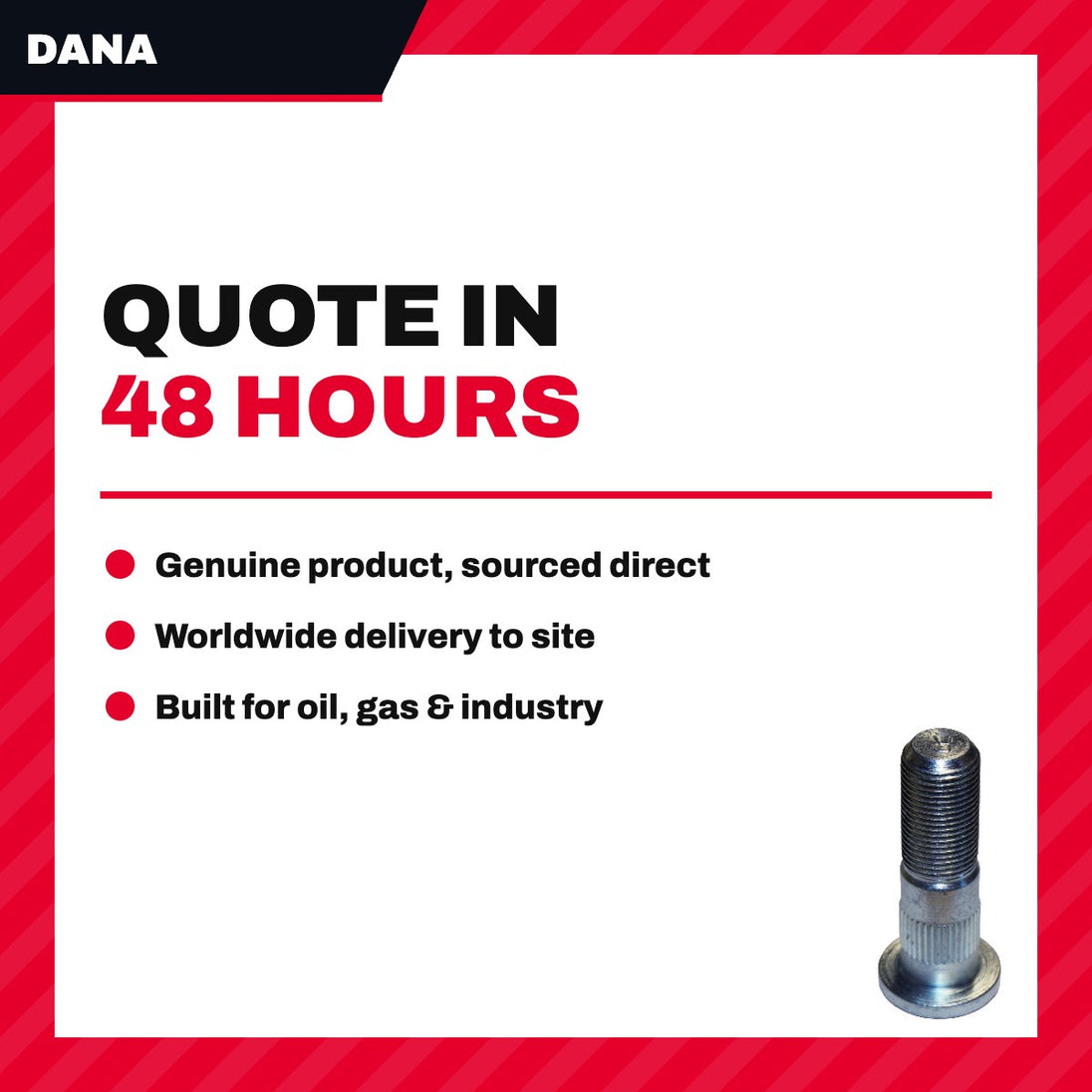 Dana 673733 – Seal – Hub/Stud Assy Type