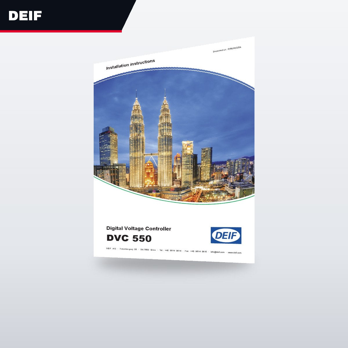 Deif DVC 550 – Vr Manufacturer - Deif Digital Voltage Controller Model No – Dvc 550