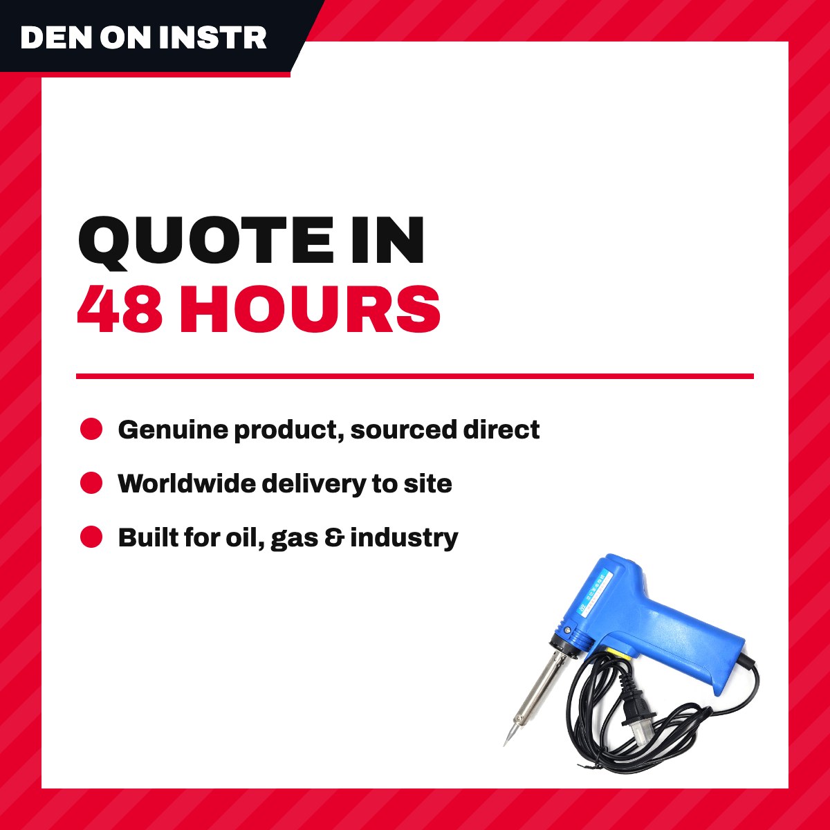 Den On Instruments – Electric Gun Soldering, Changeable Screw Tip