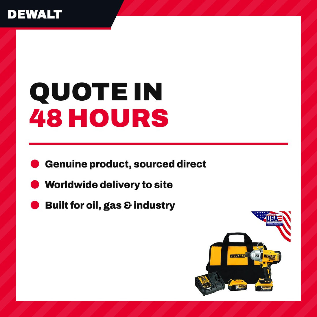 DeWalt 20V Brushless 7/16" Hex Impact Wrench Kit with Accessories
