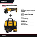DeWalt 20V MAX XR 4-1/2" Paddle Switch Angle Grinder Kit, 3 Batteries (6.0Ah, 5.0Ah, 4.0Ah)