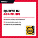DeWalt – 6-1/2 In. D X 5/8 In. Construction Steel Circular Saw Blade 90 Teeth 1 Pk