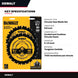 DeWalt – 6-1/2 In. D X 5/8 In. Tungsten Carbide Circular Saw Blade Set 18 And 24 Teeth 2 Pc