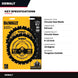 DeWalt – 6-1/2 In. D X 5/8 In. Tungsten Carbide Circular Saw Blade 24 Teeth 1 Pk