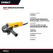 DeWalt Corded Angle Grinder 4-1/2", 12,000 RPM
