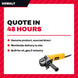 DeWalt Corded Angle Grinder 4-1/2", 12,000 RPM