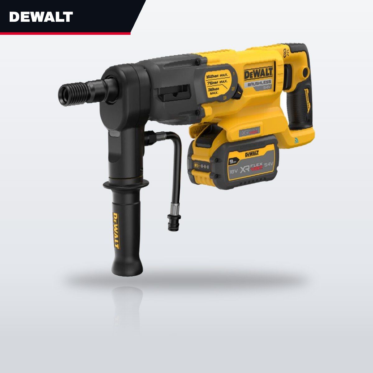 DeWalt DCD150X2-GB – 220V Drill Brushless Diamond Core Drill From Its Delivers Corded Performance Levels In A Cordless Body With A