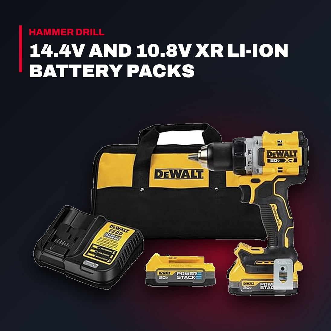 DeWalt DCD800E2 – 20V MAX XR Cordless Drill Driver Kit 1/2"