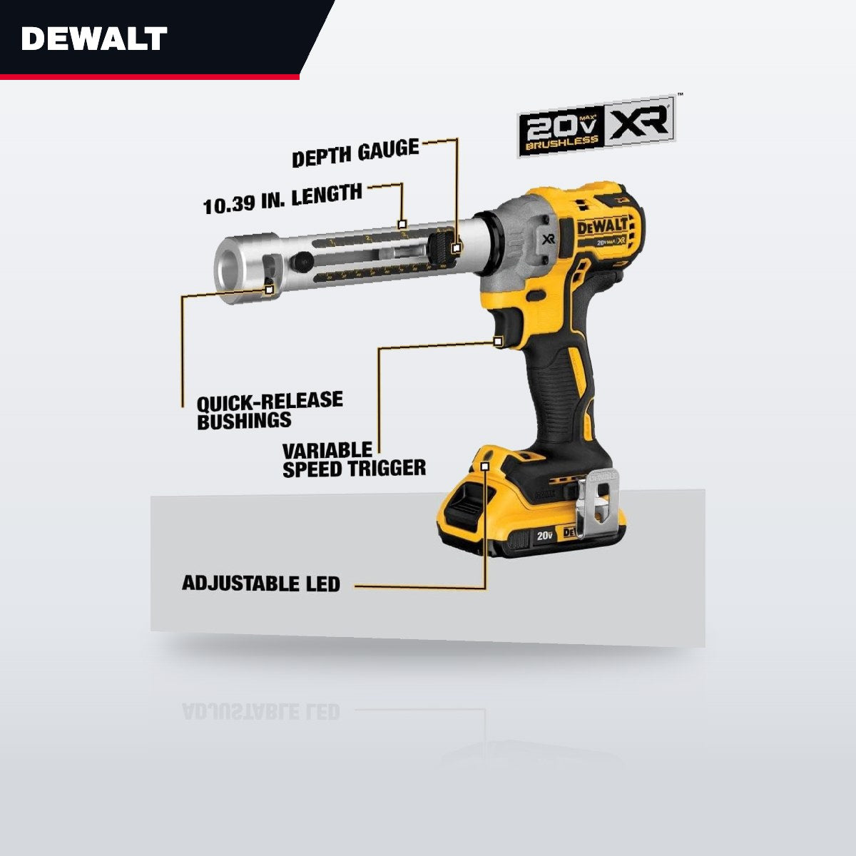 DeWalt DCE151TD1 – 20V MAX XR Cordless Cable Stripper Kit