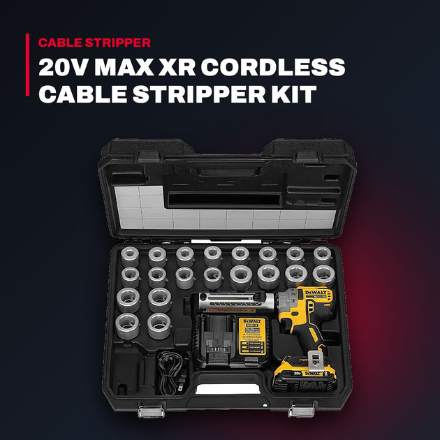 DeWalt DCE151TD1 – 20V MAX XR Cordless Cable Stripper Kit