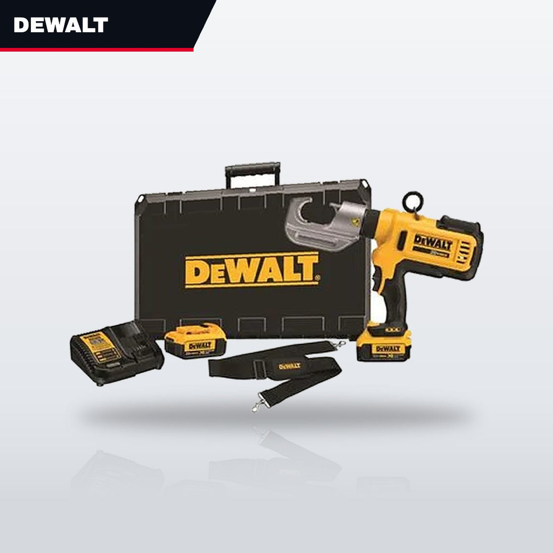 DeWalt DCE300M2 – 20V MAX Cordless Cable Crimping Tool Kit