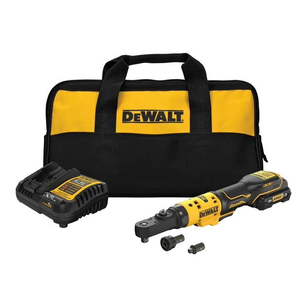 DeWalt DCF500GG1 – 12V MAX Brushless 3/8" & 1/4" Sealed Head Ratchet Kit