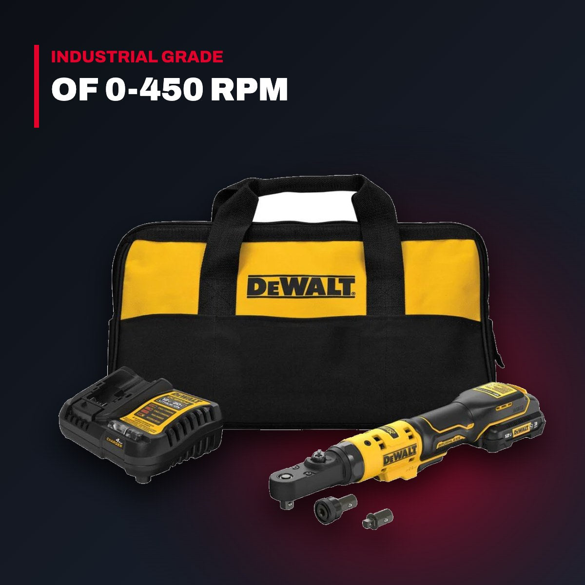 DeWalt DCF500GG1 – 12V MAX Brushless 3/8" & 1/4" Sealed Head Ratchet Kit