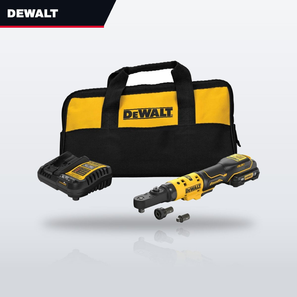 DeWalt DCF500GG1 – 12V MAX Brushless 3/8" & 1/4" Sealed Head Ratchet Kit