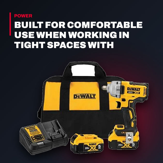 DeWalt DCF891P2 – 20V MAX XR 1/2" Mid-Range Impact Wrench Kit with Hog Ring Anvil