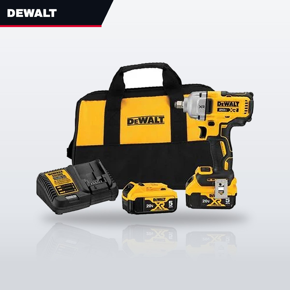 DeWalt DCF891P2 – 20V MAX XR 1/2" Mid-Range Impact Wrench Kit with Hog Ring Anvil