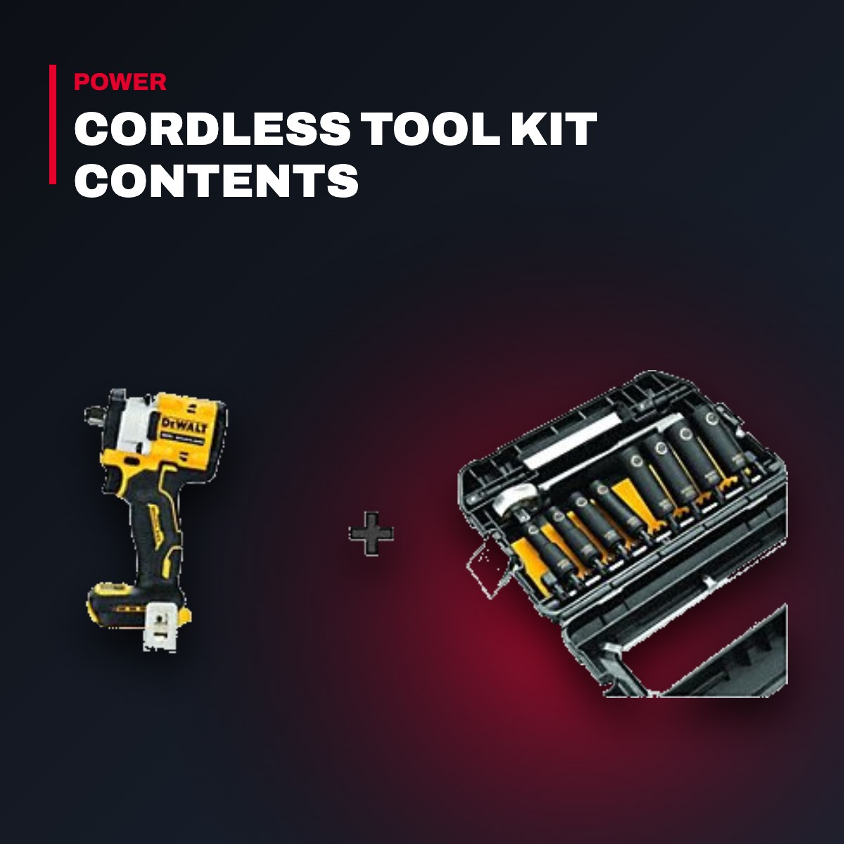DeWalt DCF911P2 – Impact Wrench Kit – 112 In Square Drive Size, 221 Ft-Lb Fastening Torque