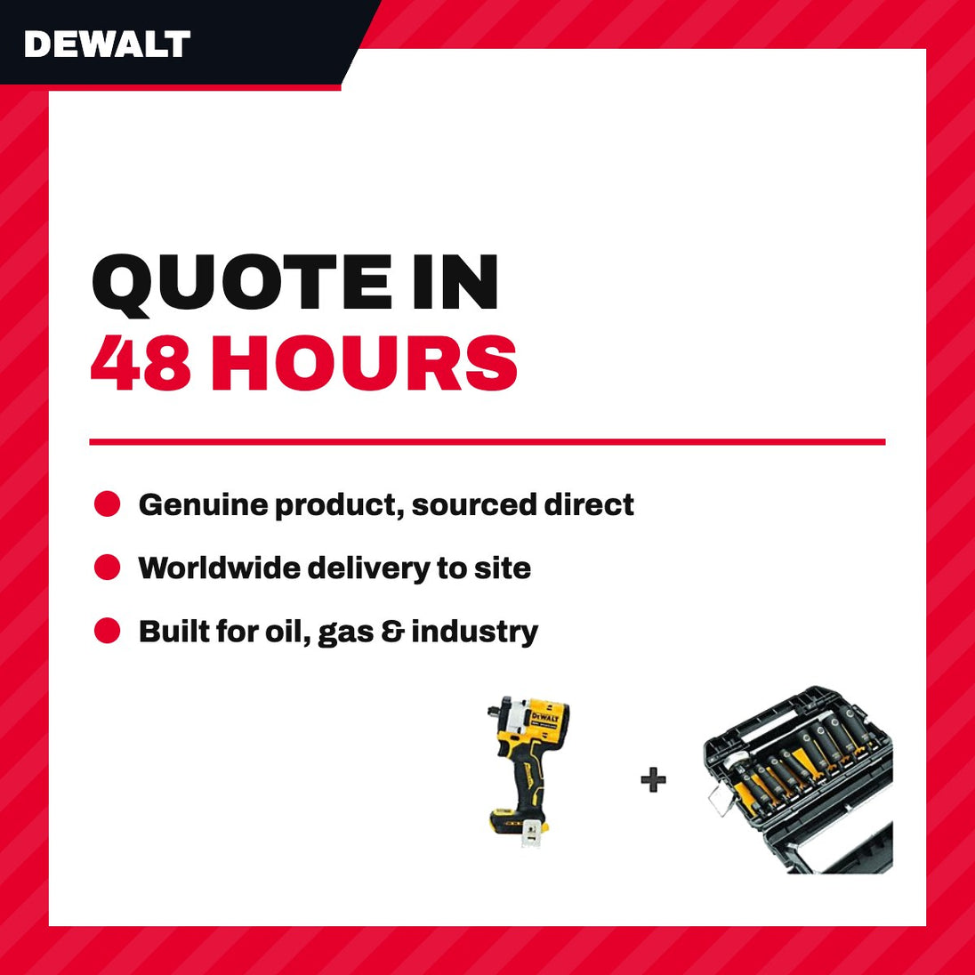 DeWalt DCF911P2 – Impact Wrench Kit – 112 In Square Drive Size, 221 Ft-Lb Fastening Torque