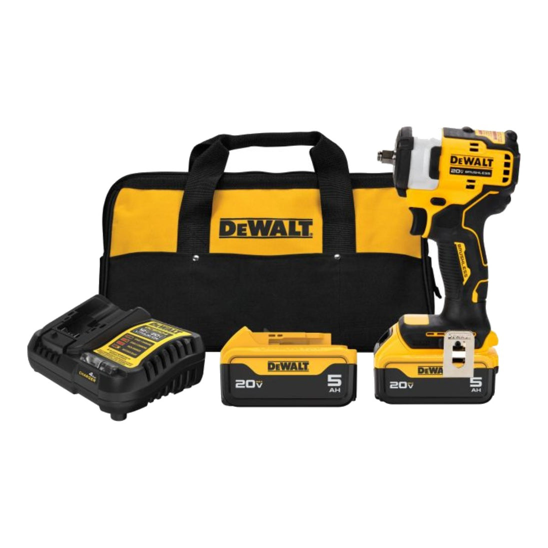 DeWalt DCF913P2 – 20V Max* 3/8 In. Cordless Impact Wrench With Hog Ring Anvil Kit