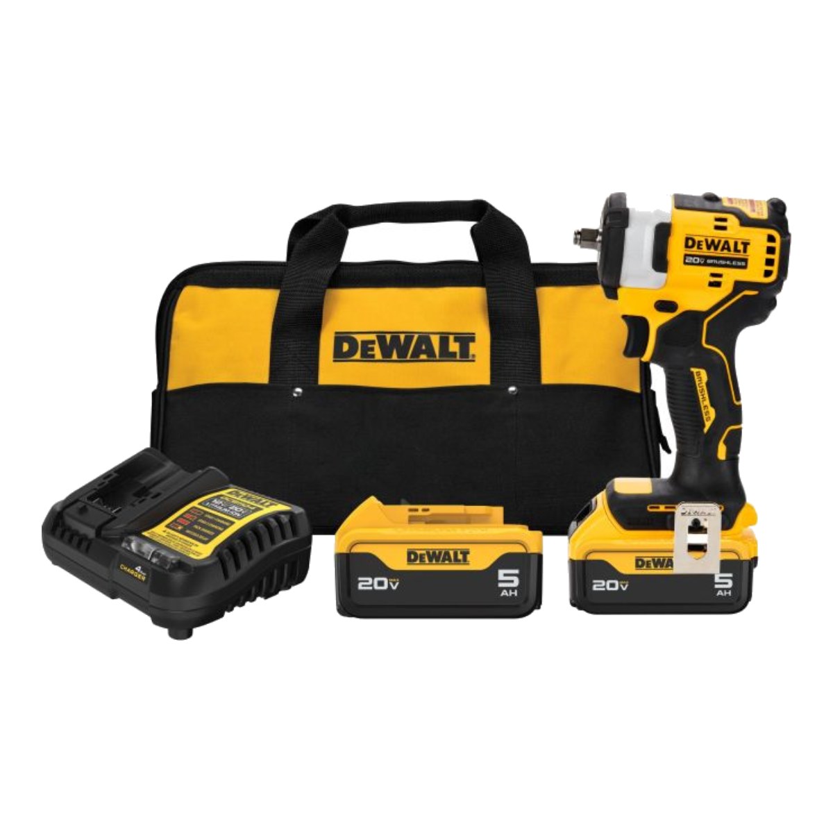 DeWalt DCF913P2 – 20V Max* 3/8 In. Cordless Impact Wrench With Hog Ring Anvil Kit