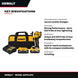 DeWalt DCF913P2 – 20V Max* 3/8 In. Cordless Impact Wrench With Hog Ring Anvil Kit