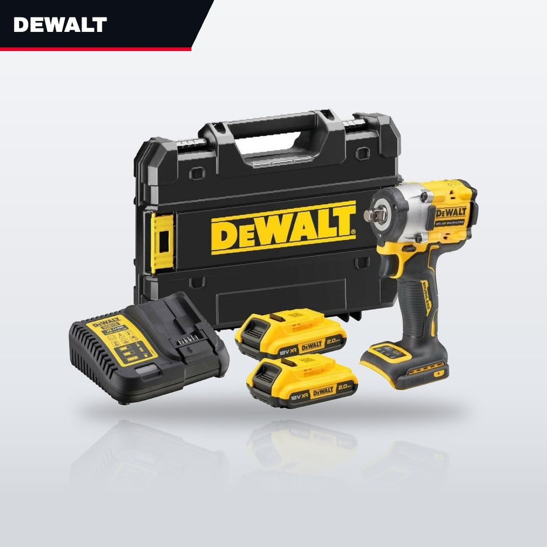 DeWalt DCF921D2T – 18V XR Brushless 1/2" Impact Wrench, 2 x 2.0Ah