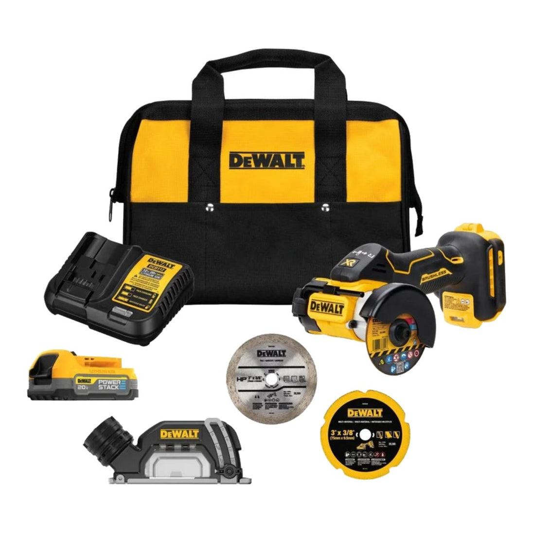 DeWalt DCS438E1 – Cordless Cut Off Kit Wi Bonus Battery – 3 In