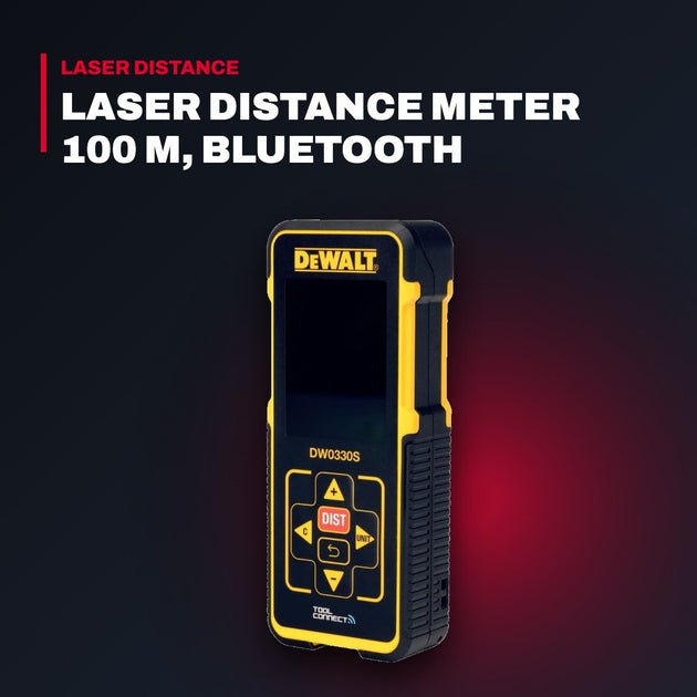 DeWalt Laser Distance Meter 100 m, Bluetooth