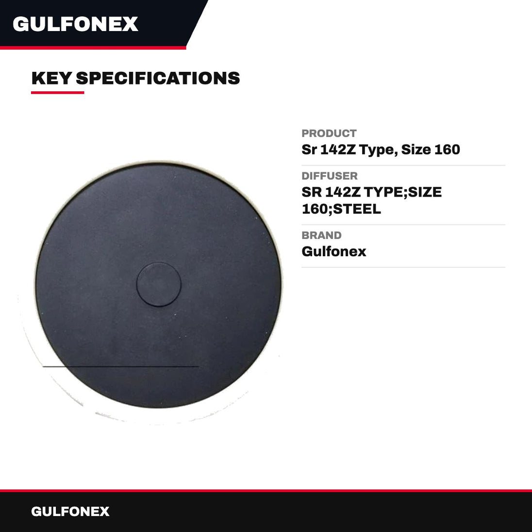 Diffuser – Sr 142Z Type, Size 160