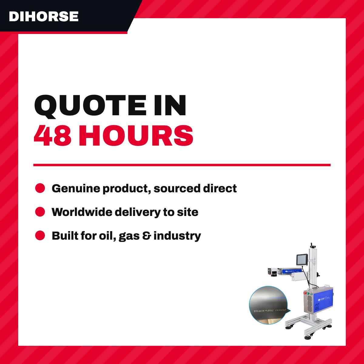 Dihorse OTHERS – Dihorse Fiber Laser Marking And Engraving Machinelaser Power 50W