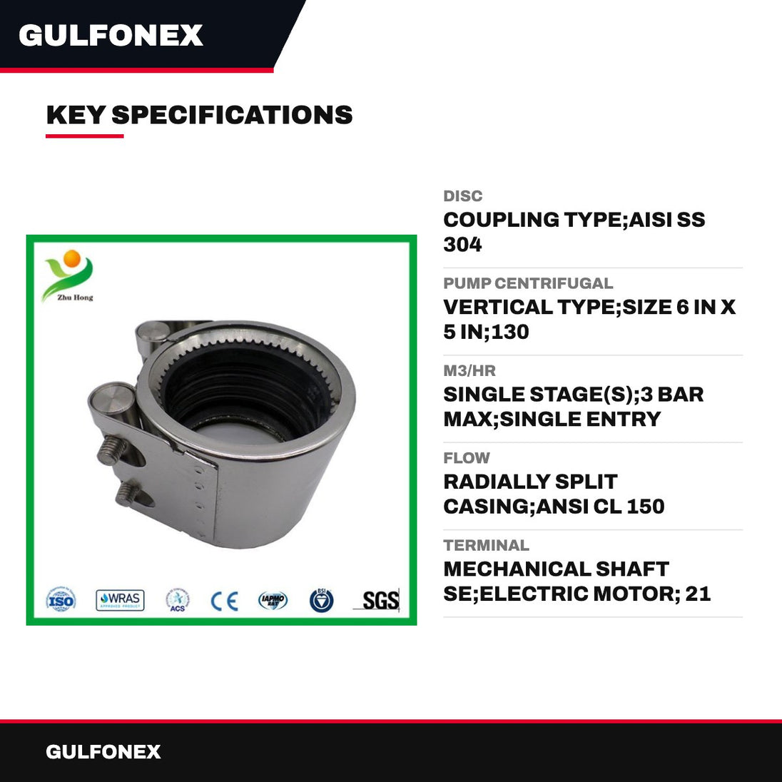 Disc – Coupling Type, Aisi Ss 304