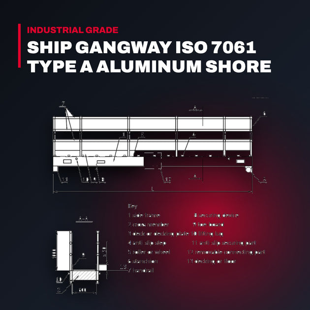 Dj Marine OTHERS – Ship Gangway Iso 7061 Type A Aluminum Shore
