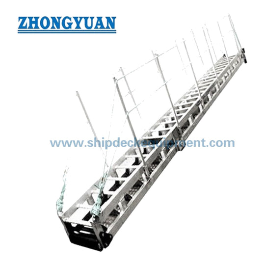 DJK Marine JK-2160 – Ship Gangway Iso 7061 Type A Aluminum Shore Gangway With Decking Plate Is Designed To Be Carried On Board Ship