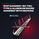 DJK Marine JK-2160 – Ship Gangway Iso 7061 Type A Aluminum Shore Gangway With Decking Plate Is Designed To Be Carried On Board Ship