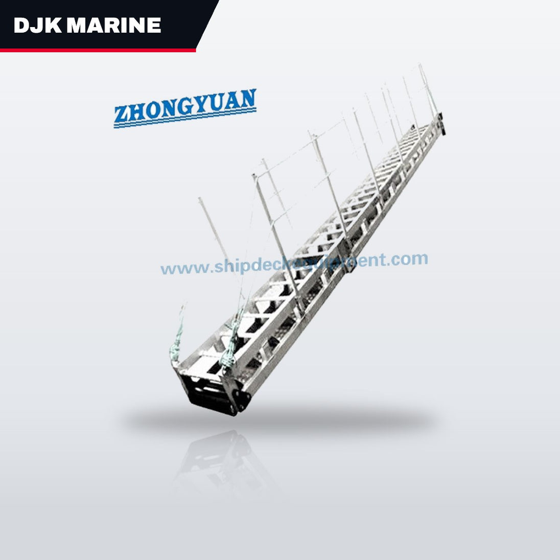 DJK Marine JK-2160 – Ship Gangway Iso 7061 Type A Aluminum Shore Gangway With Decking Plate Is Designed To Be Carried On Board Ship