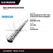 DJK Marine JK-2160 – Ship Gangway Iso 7061 Type A Aluminum Shore Gangway With Decking Plate Is Designed To Be Carried On Board Ship