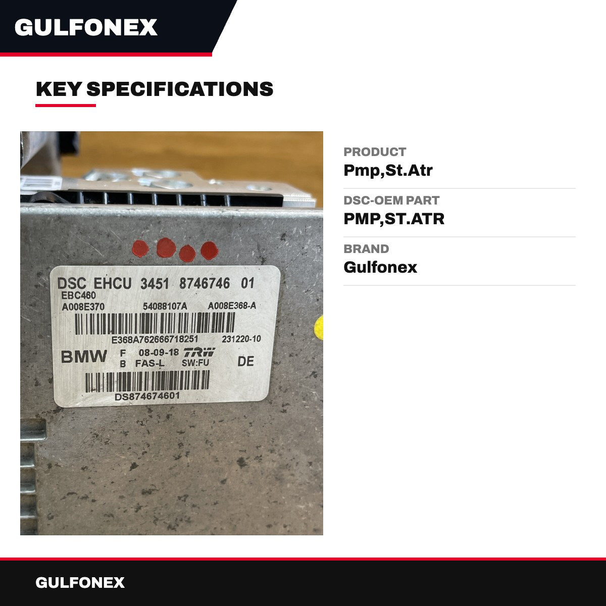 Dsc-Oem Part – Pmp,St.Atr