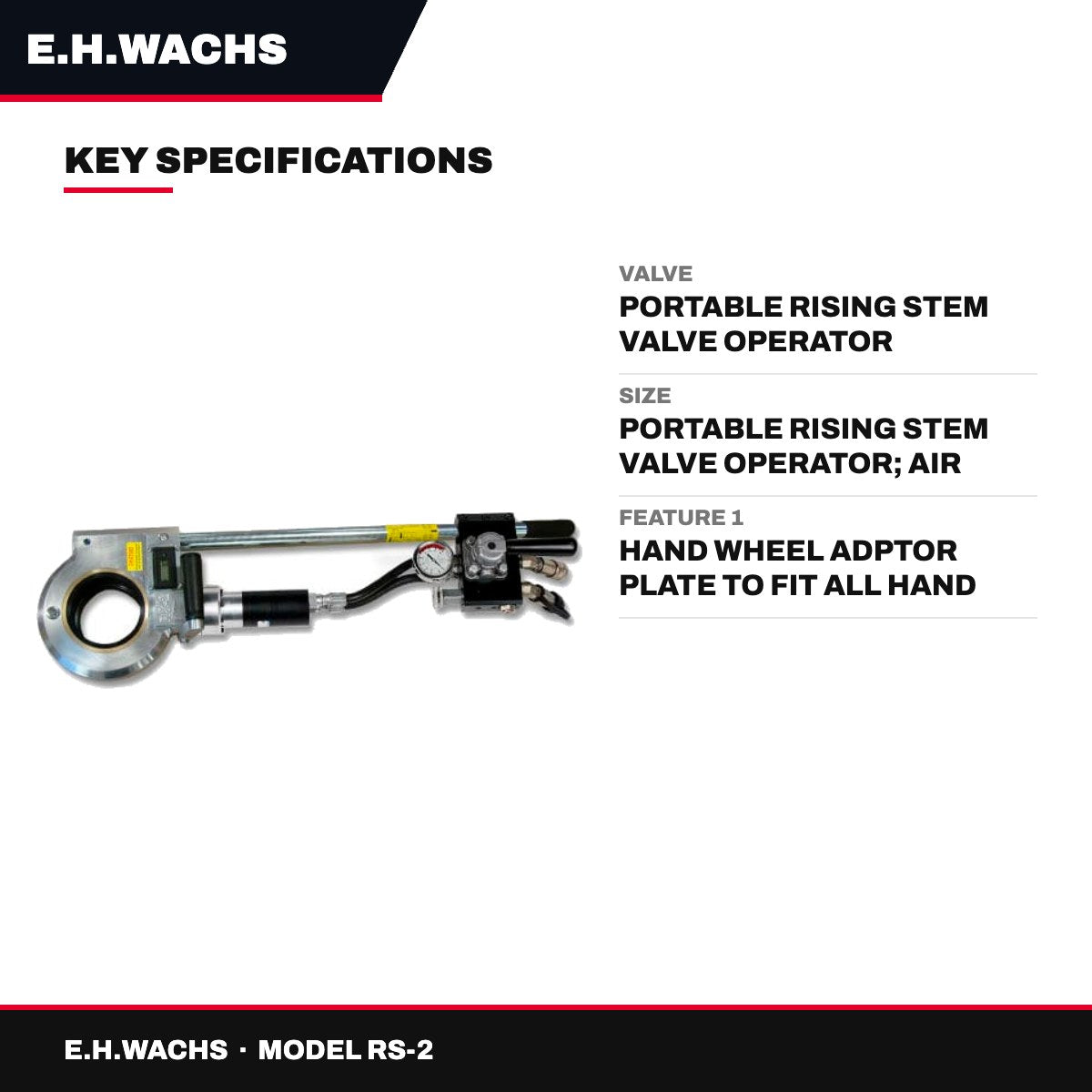 E.H.Wachs RS-2 – Valve – Size Multi