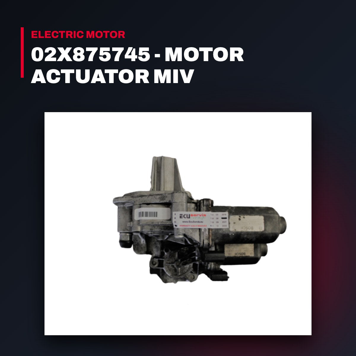 E-One 2001251500 – 02X875745 - Motor Actuator Miv
