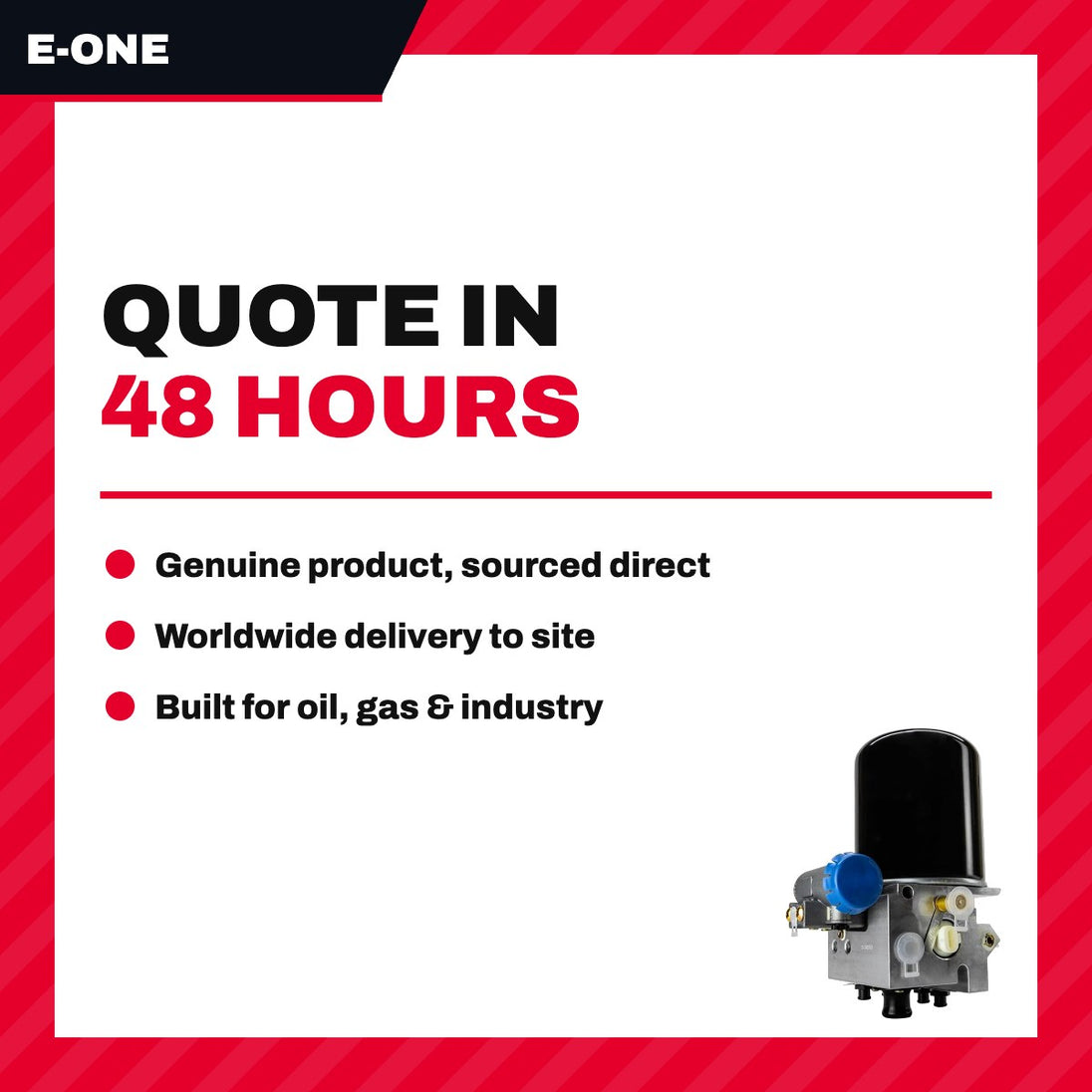 E-One 290137003 – 02X875743 - Valve – Air Dryer Ad9, Purge