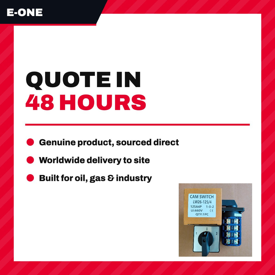 E-One 382816001 – Switch – Rotary, Off-On