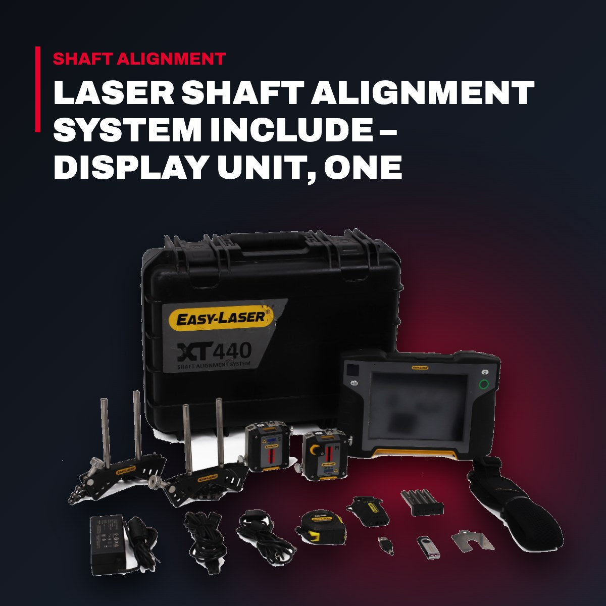 Easy Laser XT 440 – Laser Shaft Alignment System Include – Display Unit, One Measuring Unit