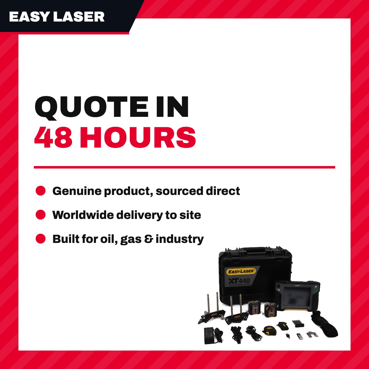 Easy Laser XT 440 – Laser Shaft Alignment System Include – Display Unit, One Measuring Unit