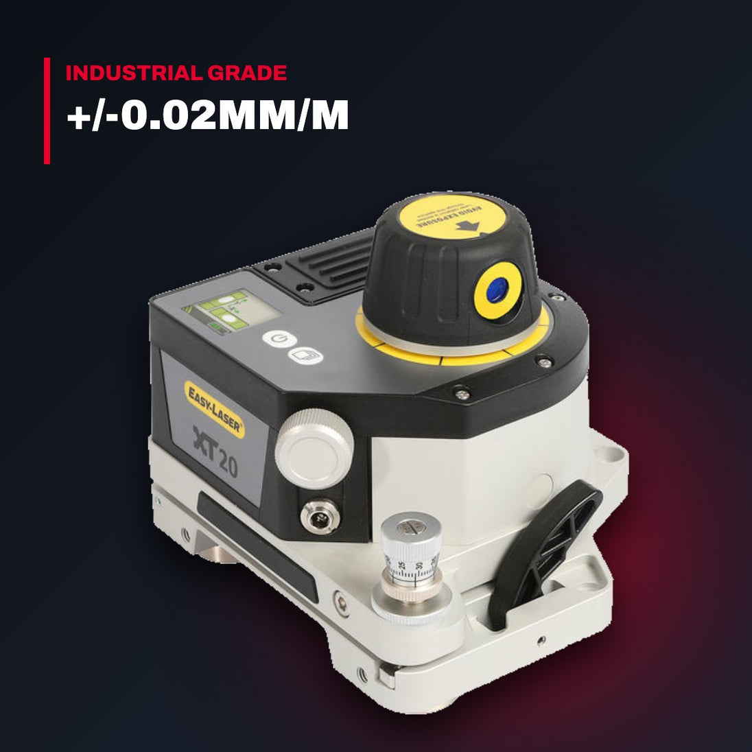 Easy-Laser XT20 – Laser Transmitter For Flatness Measurements - Up To 20M Measuring Distance – Sweep Flatness Of +/-0.02Mm/M, An