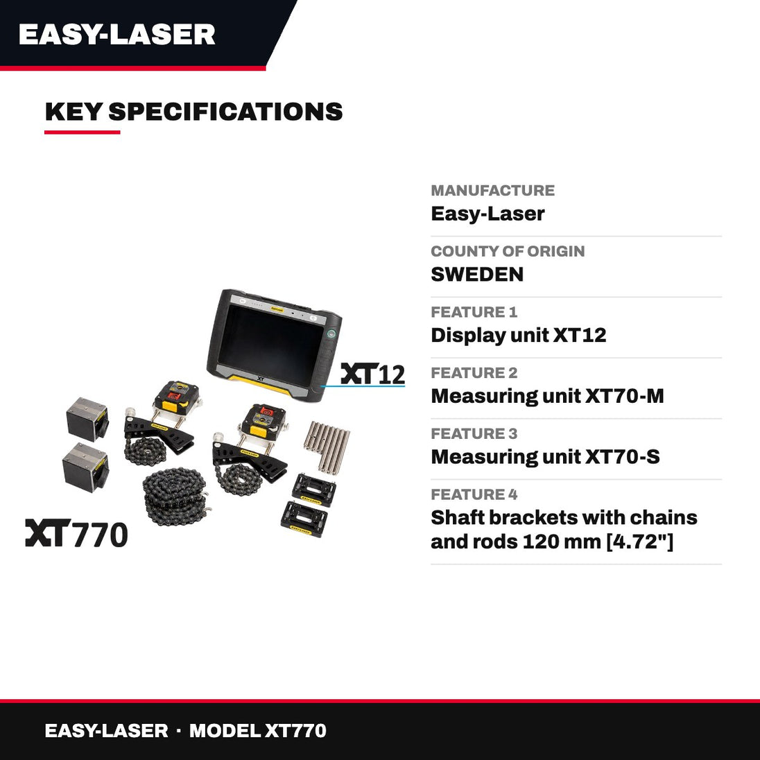Easy-Laser XT770 – Shaft Alignment System