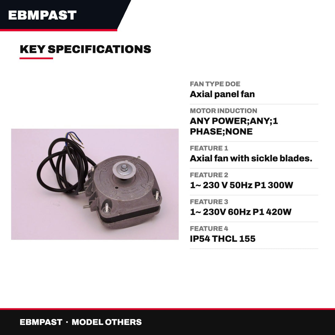 Ebmpast OTHERS – Condenser Fan Motor