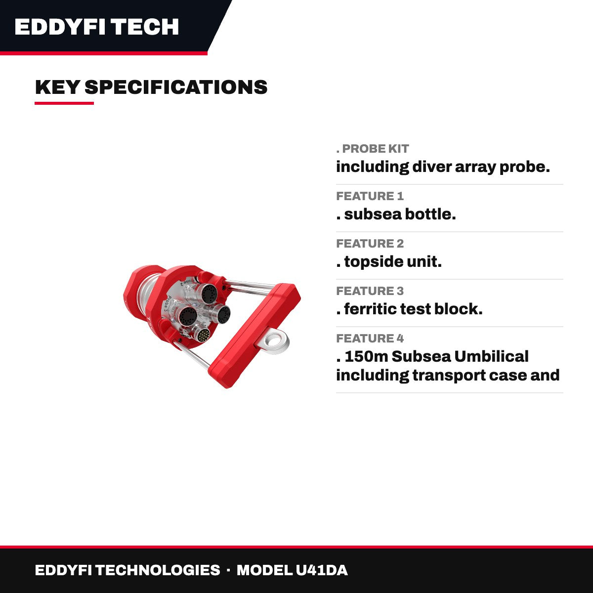 Eddyfi Technologies U41DA – Diver Subsea Kit Including (Or Similar)