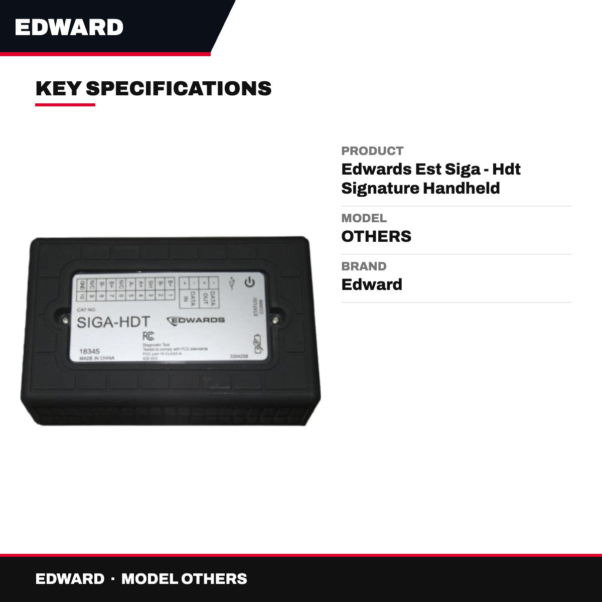 Edward OTHERS – Edwards Est Siga - Hdt Signature Handheld Diagenostic Toll