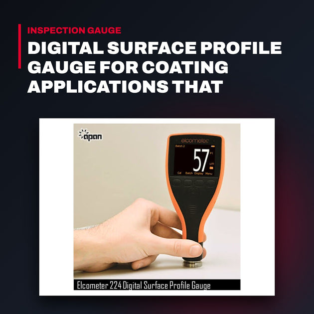 Elcometer 5200020 – Digital Surface Profile Gauge For Coating Applications That Provides