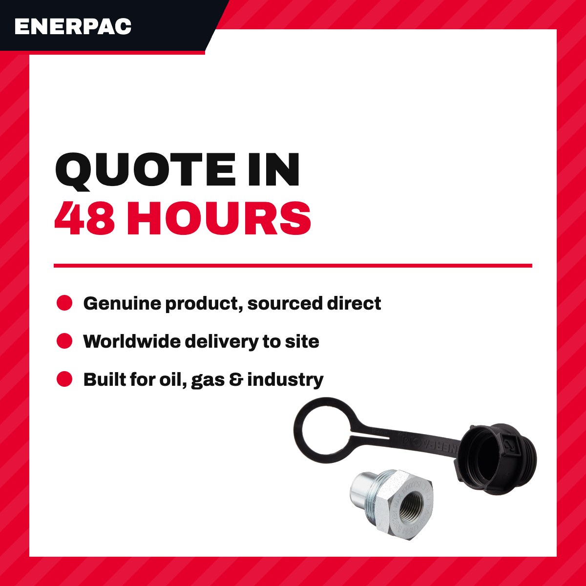 Enerpac – Coupler, Size 3/8-18 in NPT, Male Half Terminal